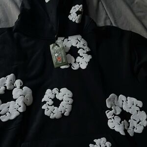 Men's Black and White Graphic Hoodie